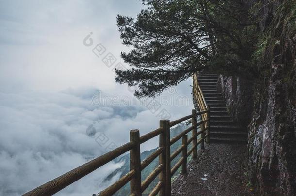 画廊路向悬崖向明月山,中国