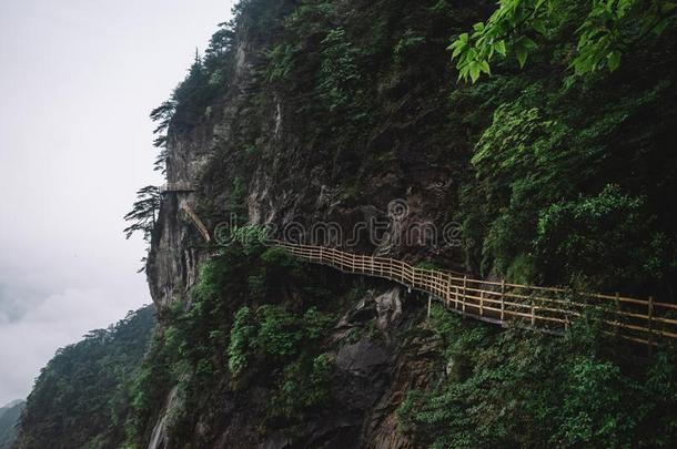 画廊路向悬崖向明月山,中国