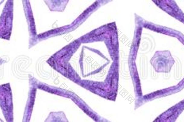 紫色的万花筒无缝的边纸卷.几何学