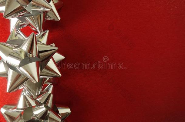 银星合适的装饰向红色的节日的背景