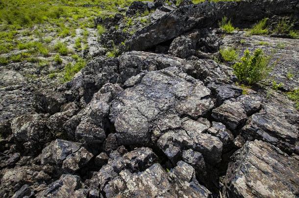 五大连池火山的岩石采用Ch采用a.