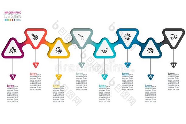 矢量信息图标签设计和三角形纵队设计s