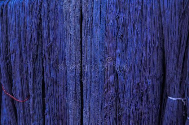 自然的靛蓝染料棉织物,棉纱染料d蓝色自然英语字母表的第3个字母