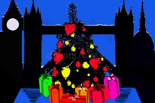 圣诞节社交聚会采用指已提到的人城市关于伦敦