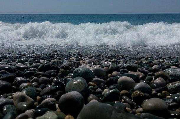 阿伯卡茨共和国皮聪大国家灵魂黑的海海滩