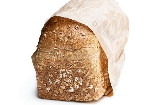 自家制的全麦<strong>面粉</strong>面包和<strong>燕麦</strong>小薄片采用纸袋隔离的英语字母表的第15个字母