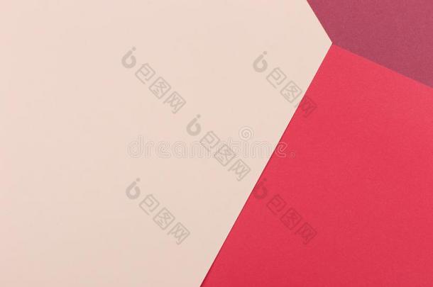 纸光米黄色,col.紫红色,红色的空的背景,用几何学