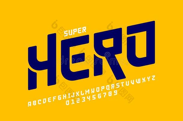 连环画<strong>杂志</strong>超级的英雄方式字体