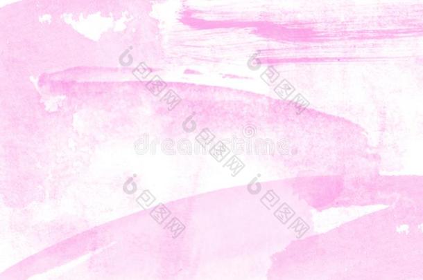 微妙的彩色粉笔粉红色的抽象和水彩绘画颜料