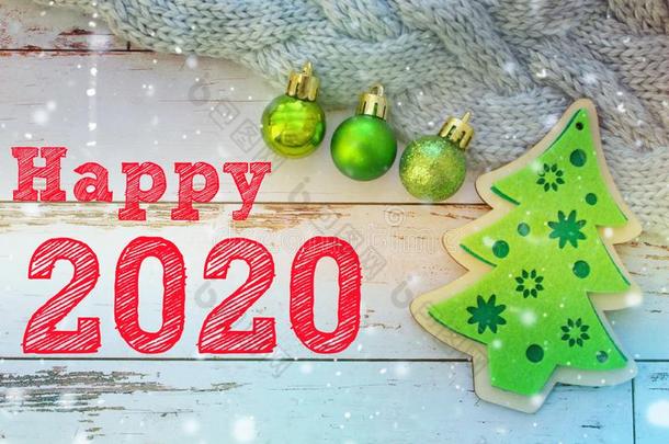 2020.新的年背景.指已提到的人算术2020.圣诞节装饰