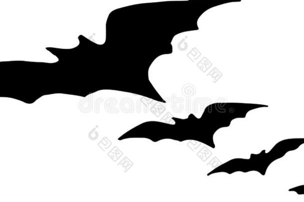 蝙蝠偶像向白色的背景