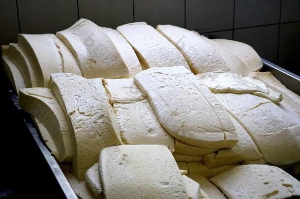 制造传统的皮罗特塞尔维亚奶酪