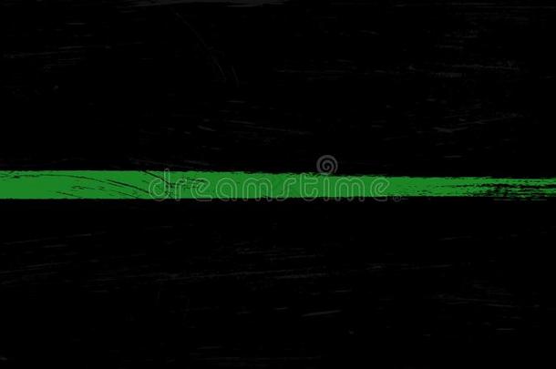 薄的绿色的线条旗和蹩脚货颜料跟踪