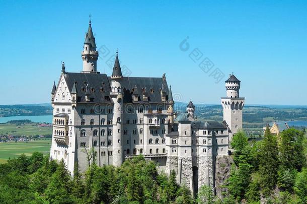 内斯奇旺斯坦<strong>城堡</strong>采用巴伐利亚,德国