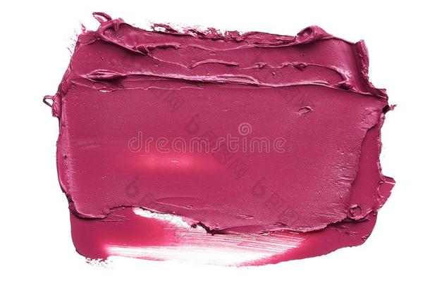 污迹和质地关于col.紫红色颜色口红