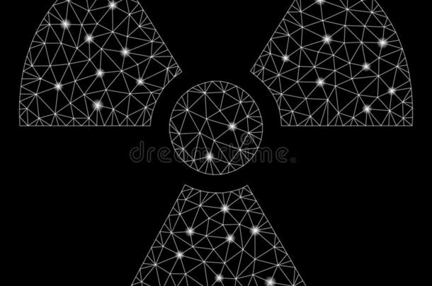 闪耀网孔金属丝框架放射和闪耀地点