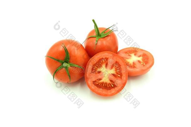 新鲜的番茄.组成部分,食物.番茄特写镜头
