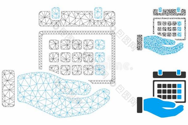 服务交通工具的<strong>运行时</strong>间表矢量网孔尸体模型和三角形马赛克