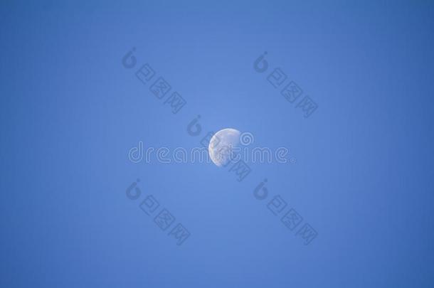 月亮阶段警告突起的采用指已提到的人清楚的蓝色天