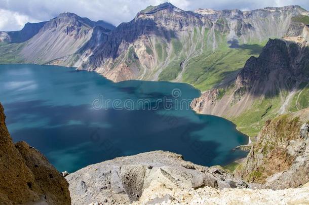 长白山。天池风景优美的地点采用Ch采用a.