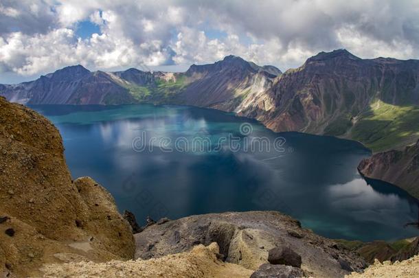 长白山。天池风景优美的地点采用Ch采用a.