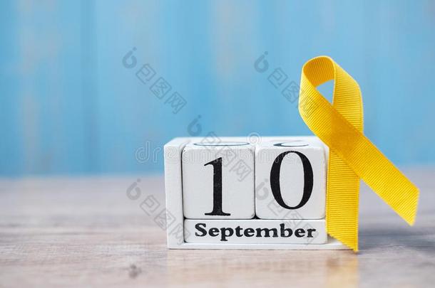 世界自杀预防一天10九月,黄色的带为USSR苏联