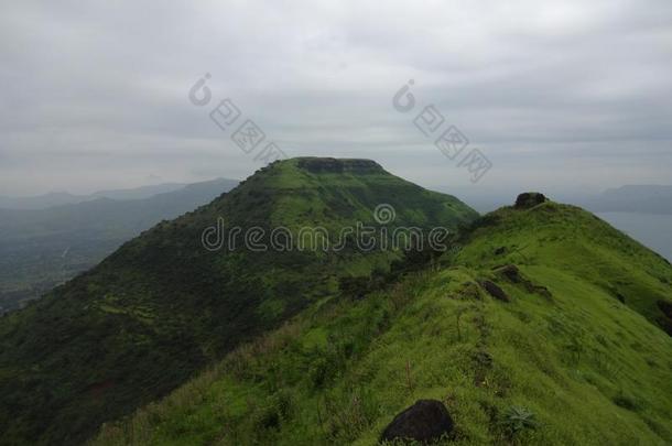 风景优美的看法关于温室风景和小山