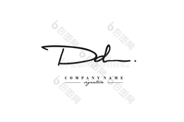 dd公司<strong>签名</strong>最初的标识样板矢量.最初的<strong>签名</strong>记录