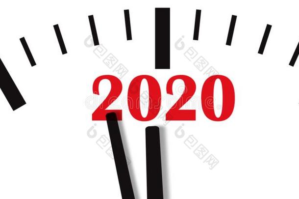 新的年<strong>2020</strong>钟.钟倒数读秒向<strong>2020</strong>.