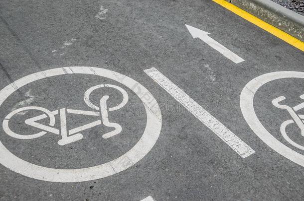 自行车小路标记