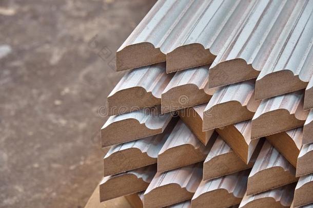 细木匠业.木材门制造业过程.堆积门模型制品.