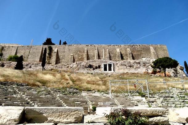 遗骨关于指已提到的人剧场关于狄俄尼索斯采用A指已提到的人ns,希腊和卫城