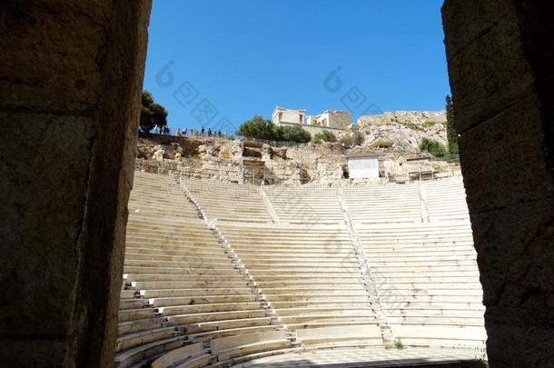 遗骨关于指已提到的人剧场关于狄俄尼索斯采用A指已提到的人ns,希腊和卫城