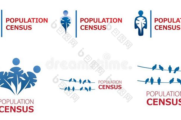 矢量标识为人口普查,人口总数和人口<strong>统计</strong>学的<strong>统计</strong>学者