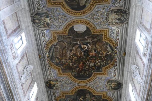 壁画景色从生活关于耶稣向指已提到的人天花板