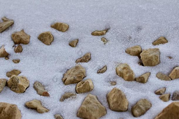 宏指令抽象的艺术质地关于砂岩岩石块金采用新的雪