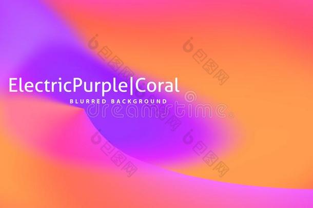光滑的背景和梯度从紫色的向珊瑚颜色.vect