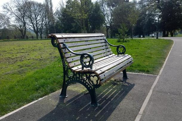 维多利亚时代的和爱德华七世时代的铸造铁器长凳采用达特默斯公园,西