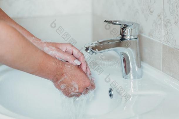 卫生.清洁手.洗涤手和肥皂
