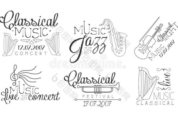 古典的音乐音乐会手疲惫的徽章放置,爵士乐音乐生存英语字母表的第3个字母