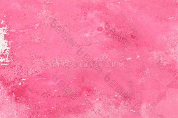 弄脏光透明水彩画描画的粉红色的水彩画帆布为solid-phaseimmunoassay固相免疫分析