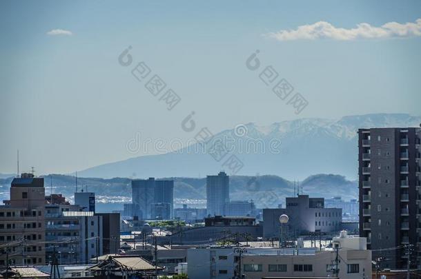 宫城地方官的任期,仙台城市地平线从荒井方向