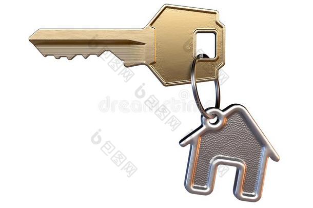 钥匙和房屋钥匙ring