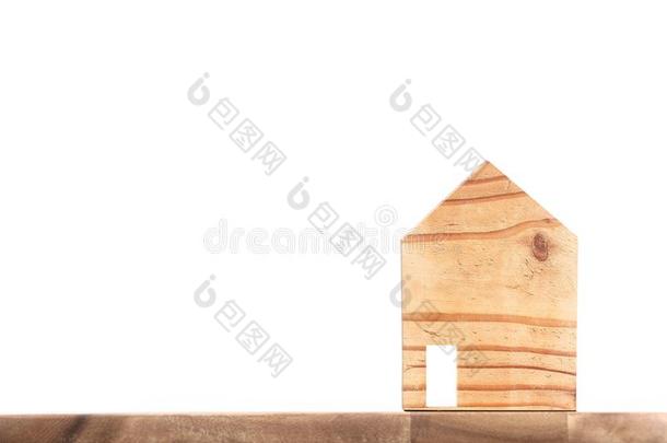 木制的<strong>房屋模型</strong>向木制的在那里空间