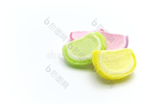 凝胶凝胶剂富有色彩的糖果西瓜设计.