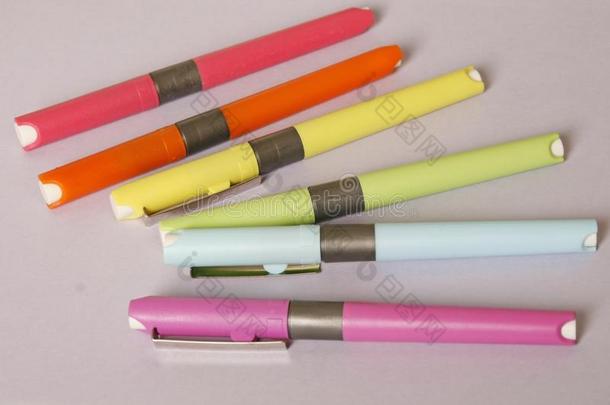 富有色彩的笔