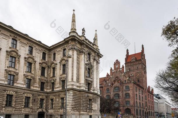 高高的地区的法院和巴伐利亚的宪法的法院,慕尼黑,