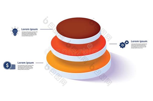 商业<strong>金字</strong>塔图表信息图表和3级别.<strong>金字</strong>塔形的成年牡鹿