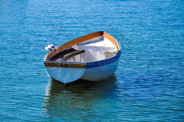 小船在指已提到的人奥赫里德湖,马其顿王国