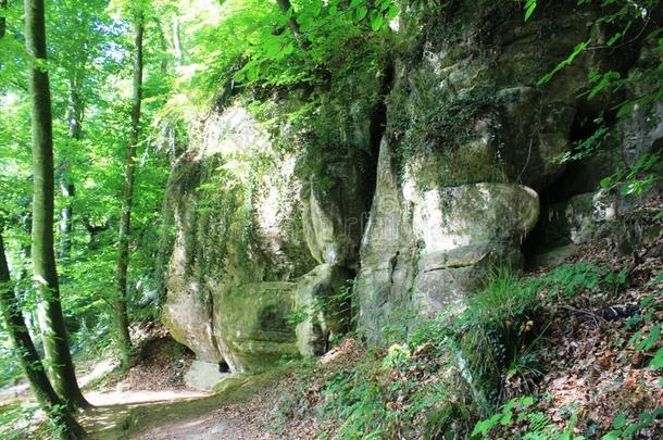一岩石采用指已提到的人小的瑞士关于卢森堡公国,穆勒瑟尔